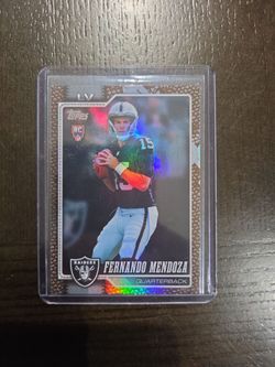 Fernando Mendoza Topps RC Raiders Football Card