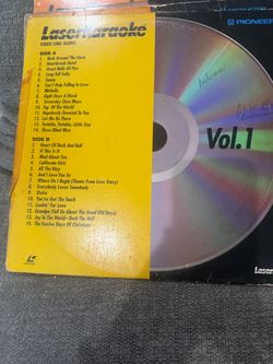 Pioneer LaserKaraoke Vol 1 WKL-001-A LaserDisc Video Sing Along 28 Songs 1992