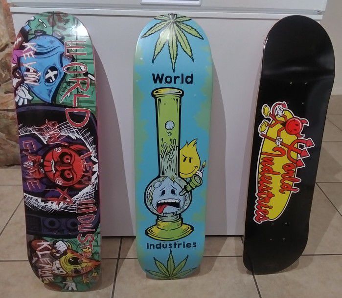  3 Skateboards