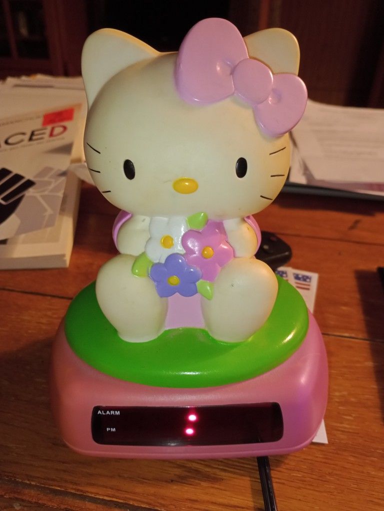 Vintage Hello Kitty Alarm Clock