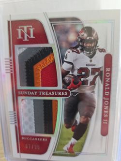 Buccaneers  Ronald  Jones  Patch  Card