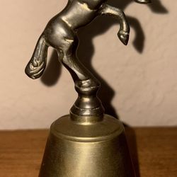 Vintage brass unicorn bell