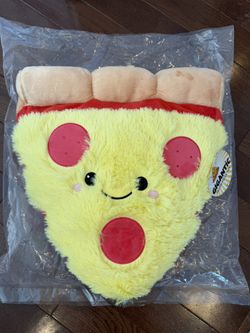 Brand New In Packaging!!   Squish-able Comfort Food Pepperoni Pizza Slice 16” Plush Stuffed Animal Toy 2019