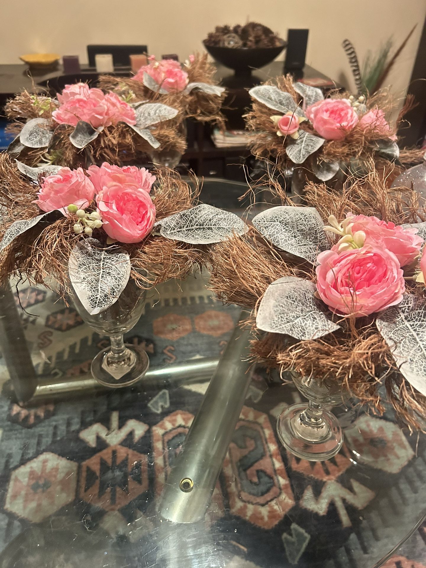 Five Table Floral Arrangements