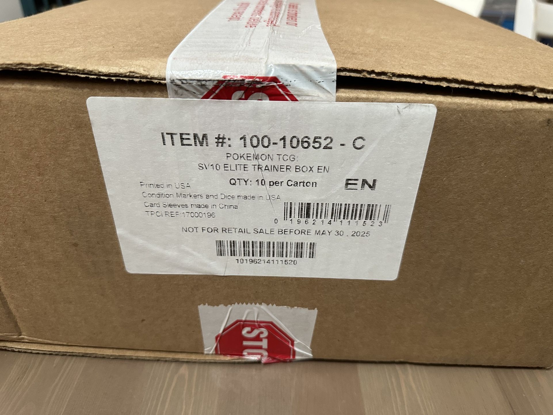 Pokemon TCG Sealed Destined Rivals ETB Case