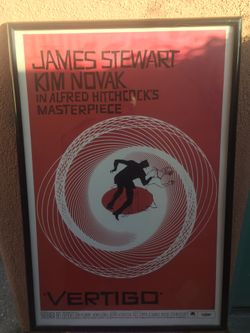 Hitchcock Movie poster Framed!!