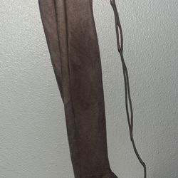 Taupe Thigh High Heeled Boots Women’s Size 6