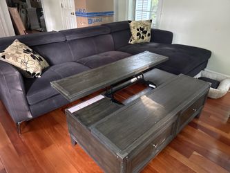 4-Piece Sectional Sofa + Lift-Top Coffee Table for Sale