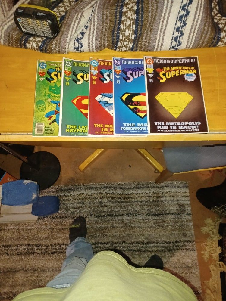 Dc (1993) Superman Comics #11, 12, 13, 14, 15.
