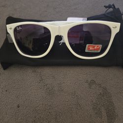 Rayban Sunglasses (White Frame)