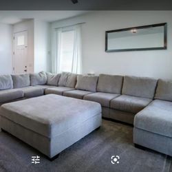 SECTIONAL SOFA SET W/ottoman