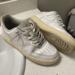 White Air Force 1s Size 10 1/2