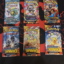 6 Pokemon Booster Packs