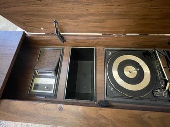 Mid Century Modern Record Console