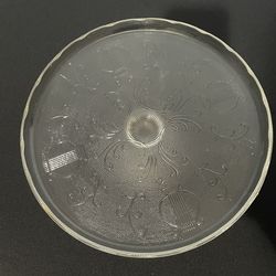 10” diameter glass cake pedestal