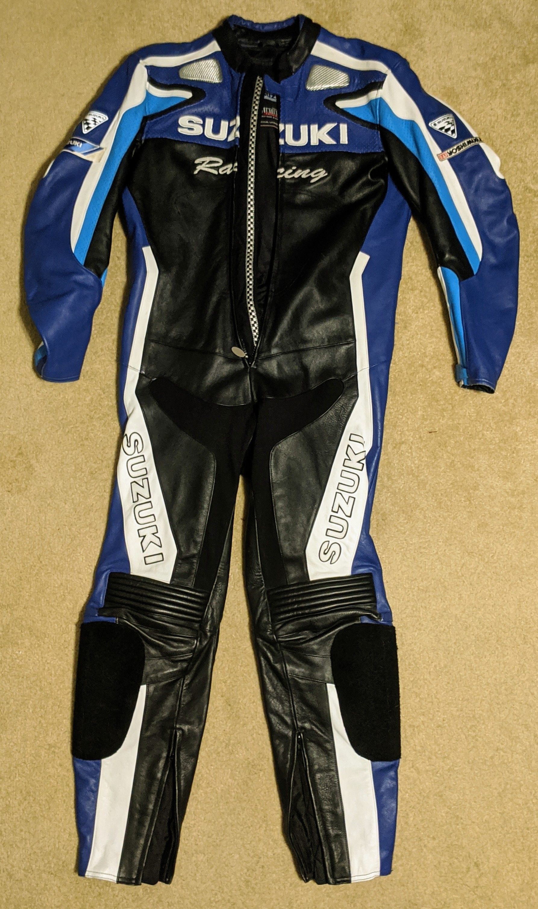 Leather One-Piece Track suit official Suzuki like new