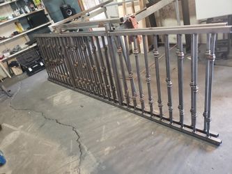iron fence and gates ..