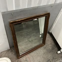 Self standing make up mirror, old school piece