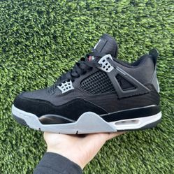 Air Jordan 4 Black Canvas 