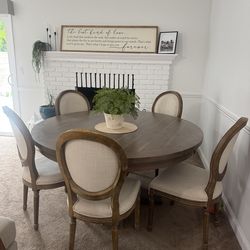 Restoration Hardware Dining Table and 5 Chairs