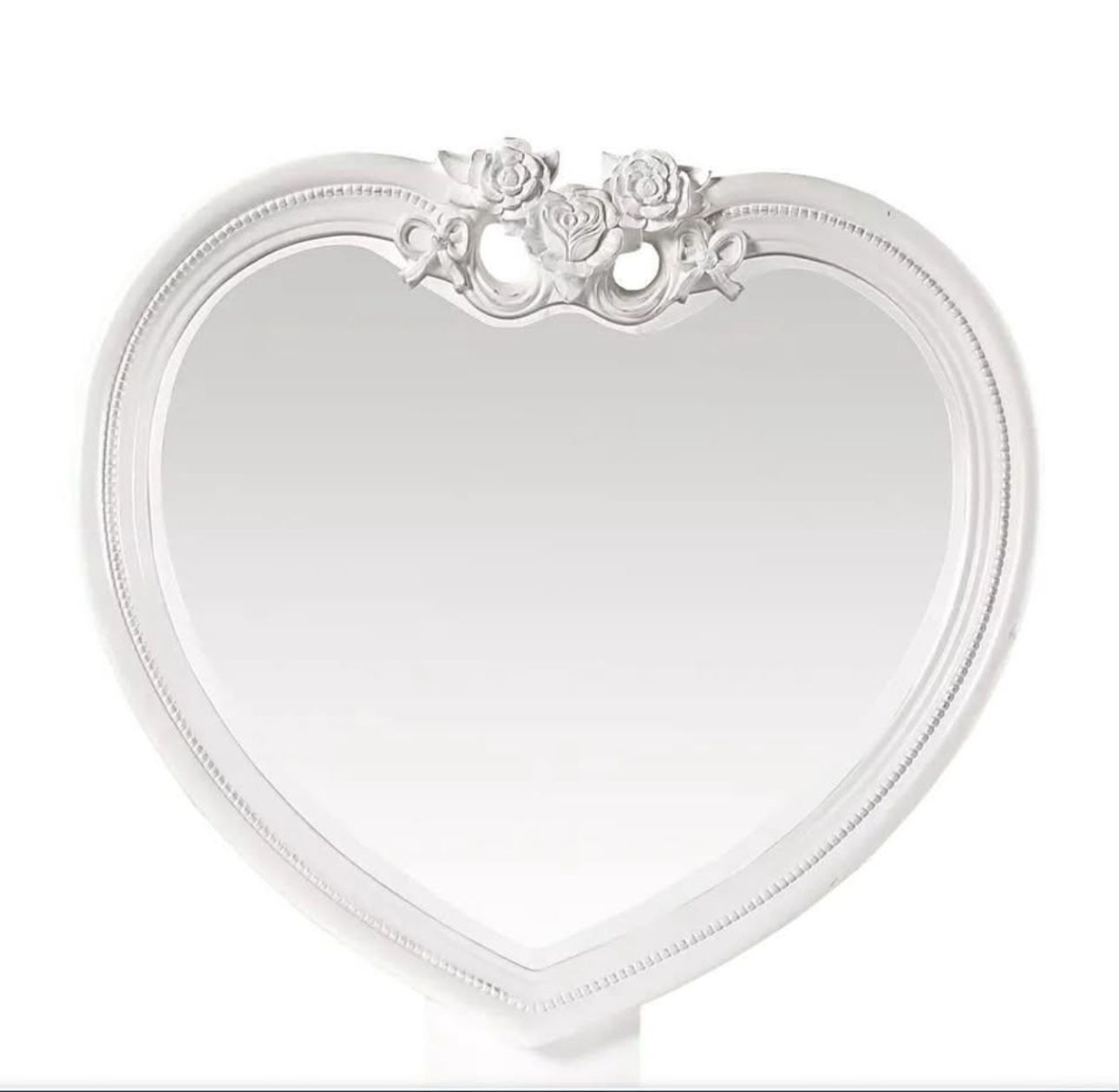 Disney Princess Fairytale White Heart Mirror.