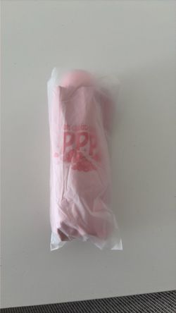 Pink palm puff umbrella (brand new)