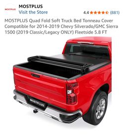 New 5'8 Silverado Soft-Quad Fold Tonneau