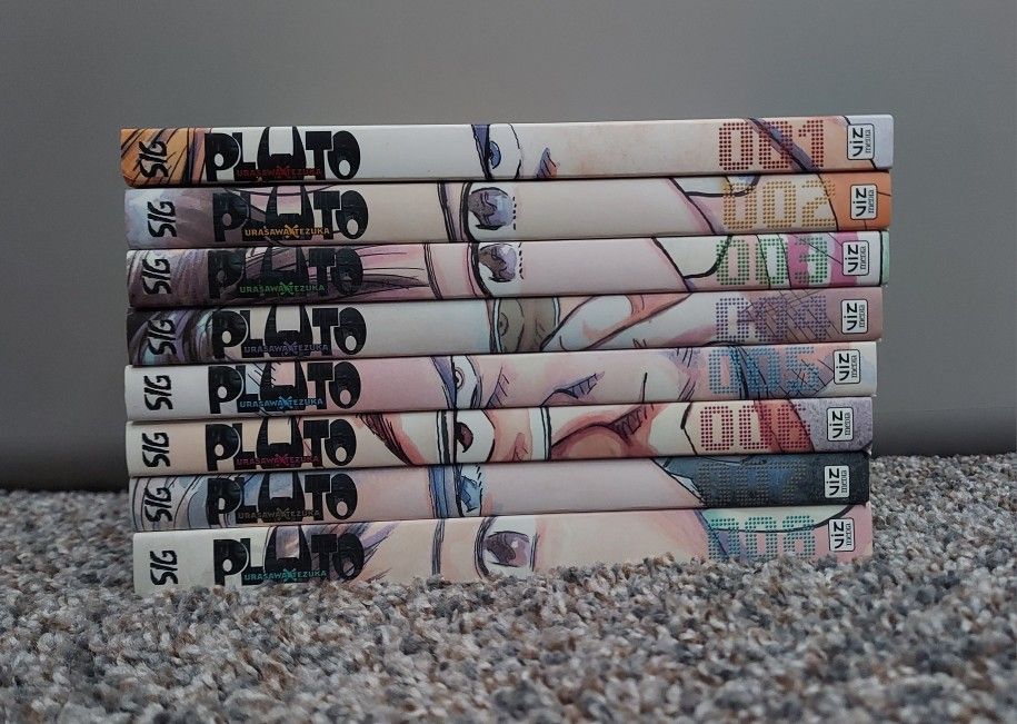 PLUTO Manga Volumes 1-8 Complete Set Viz English By Urasawa & Tezuka