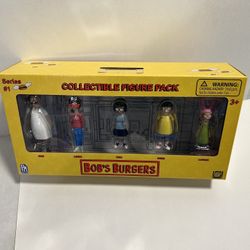 BOB’S BURGER Series #1 Collectible 5 Figure Pack Bob Linda Tina Gene Louise 2015