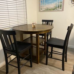 Tall Table  and 4 Chair/stools