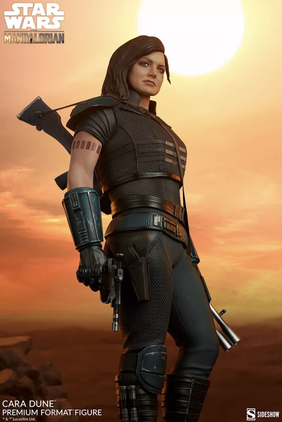 SIDESHOW COLLECTIBLES The Mandalorian Cara Dune Premium Format Figure Statue NEW