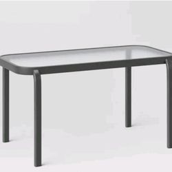 Glass Coffee Table Gray Room Essentials Backyard Outdoor Indoor Table, Garagebin