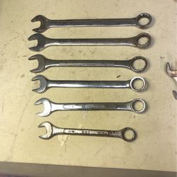 6 Combo Wrench Set 11/16 To 1” 20$!all