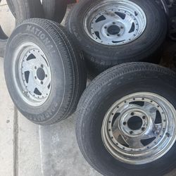 Trailer wheels and tires