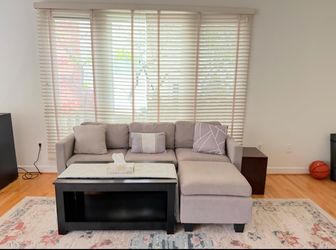 Sofa set with a coffee table