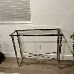 Designer Chrome Console Table Base – Frame Only-250
