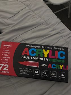 Acrylic markers 72 pack