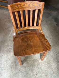 Solid Wood Slat Back Dining Chair