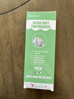 EasyHonor Extra Soft Toothbrush for Sensitive Gums, Micro Fur Manual Toothbrush with 20000 Soft Floss Bristle for Pregnant Women, Elderly and Gum Rece