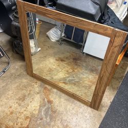 Wooden Mirror 