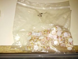 Assorted glass and assorted beads