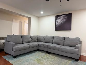 Modern gray sectional- free delivery