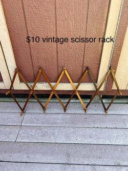 Vintage Scissor Rack