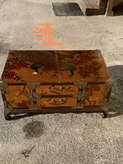 Antique wooden chest