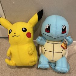 Huge Pikachu And Squirtle