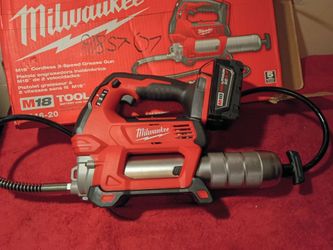 M18 MILWAUKEE grease gun tool and battery $$310
