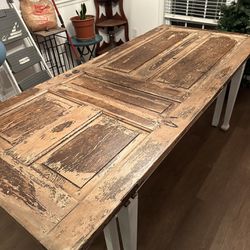 Farmhouse style Antique Door Dining Table
