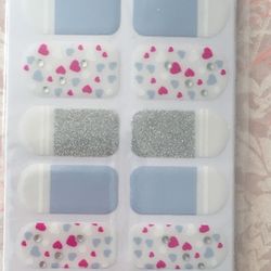 Hearts Nail Polish Strips