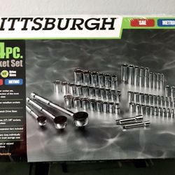 Pittsburgh 64 outlet piece socket set