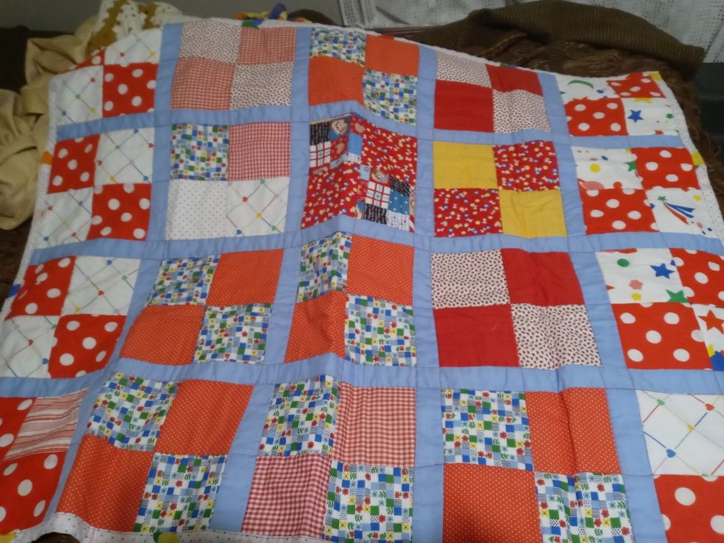 Beautiful Hand Made Quilt For Baby